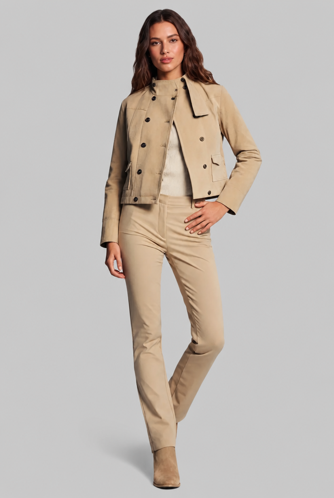 Cropped Suede Jacket