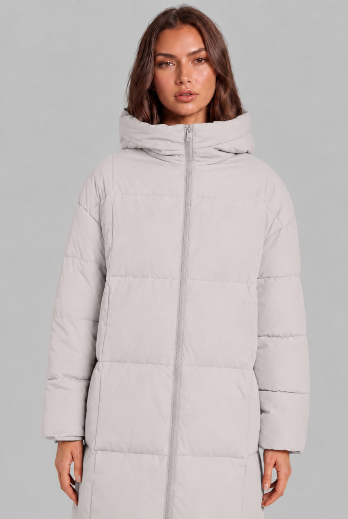 Long Hooded Puffer Coat