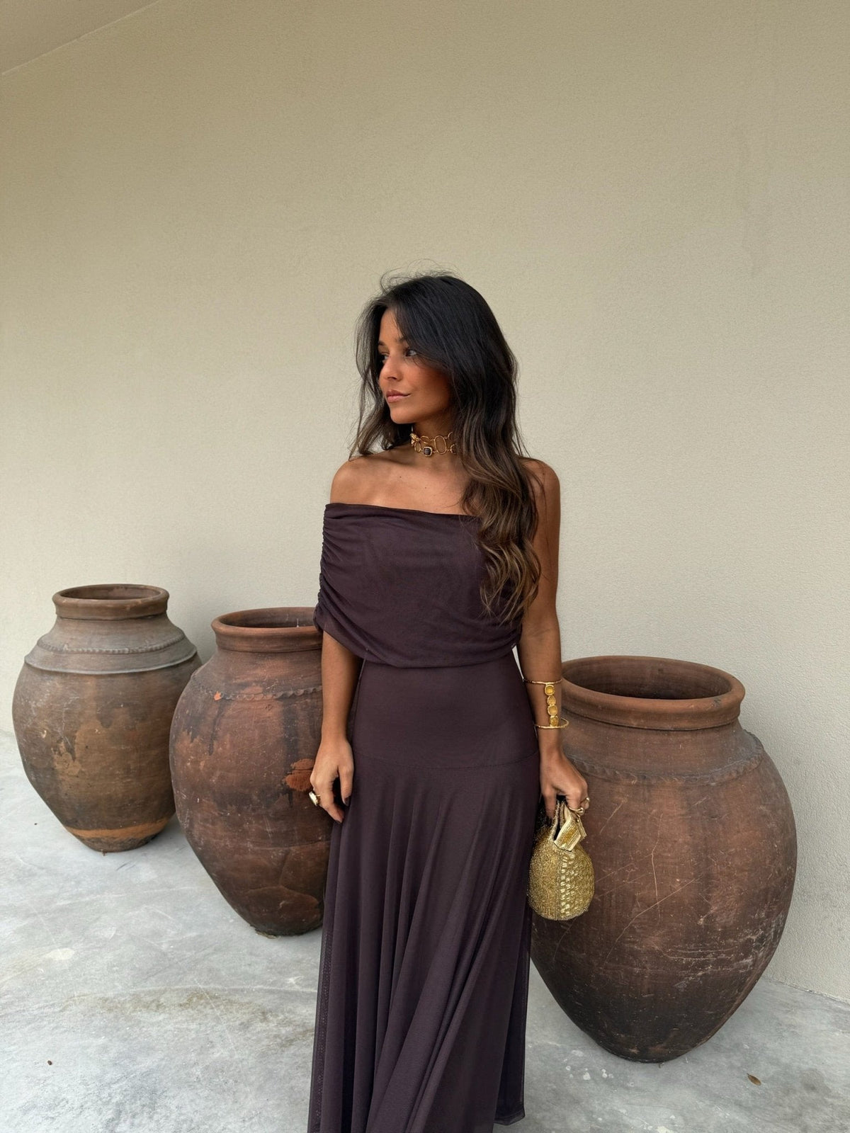 Daniella Mesh Maxi Dress