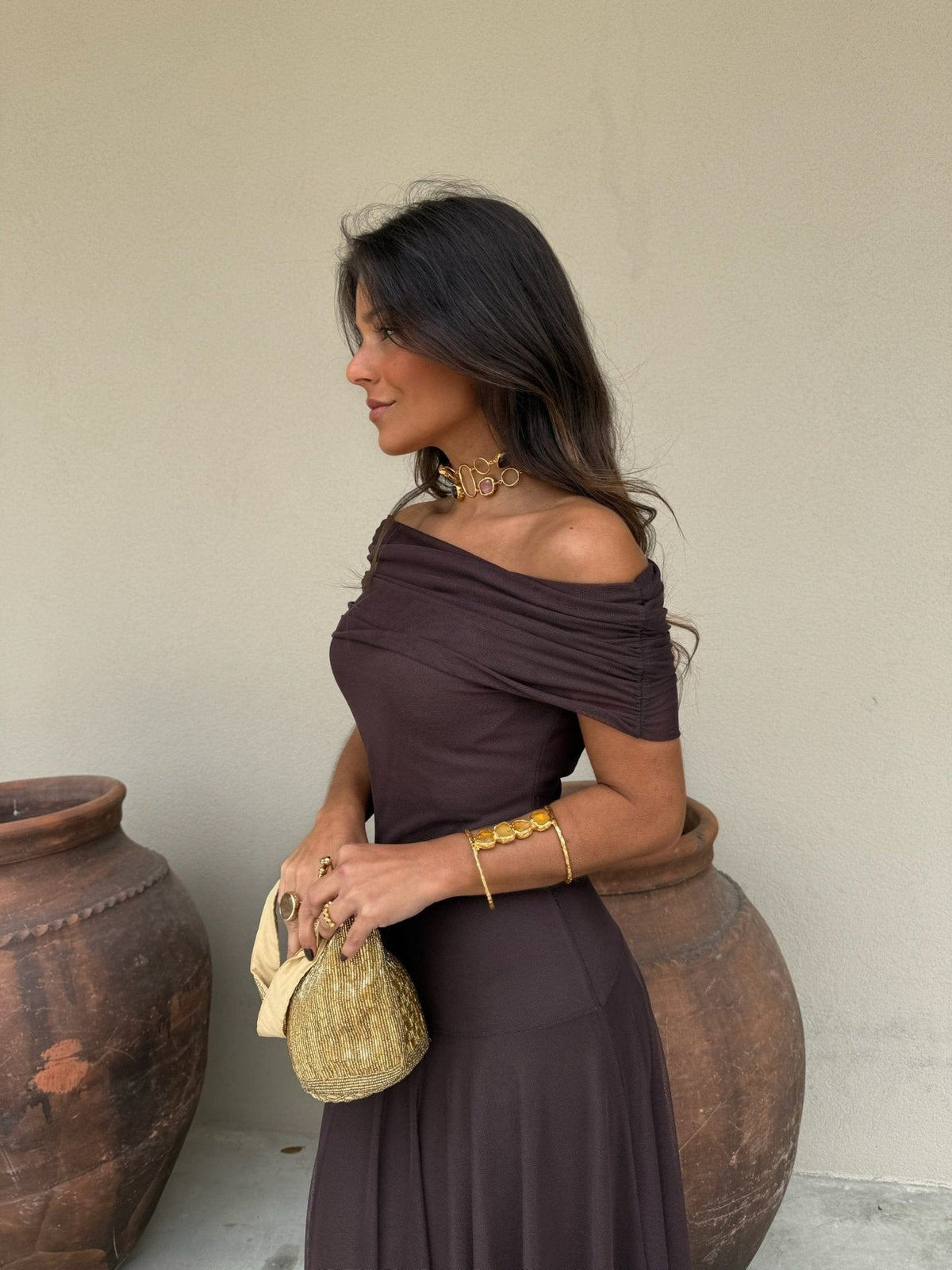 Daniella Mesh Maxi Dress